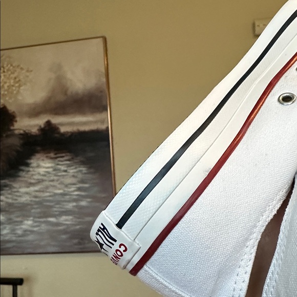 Converse All‎ Star Chuck Taylor Sneakers White Low Top Women's 9 Men's 7 NWOB - Picture 7 of 11